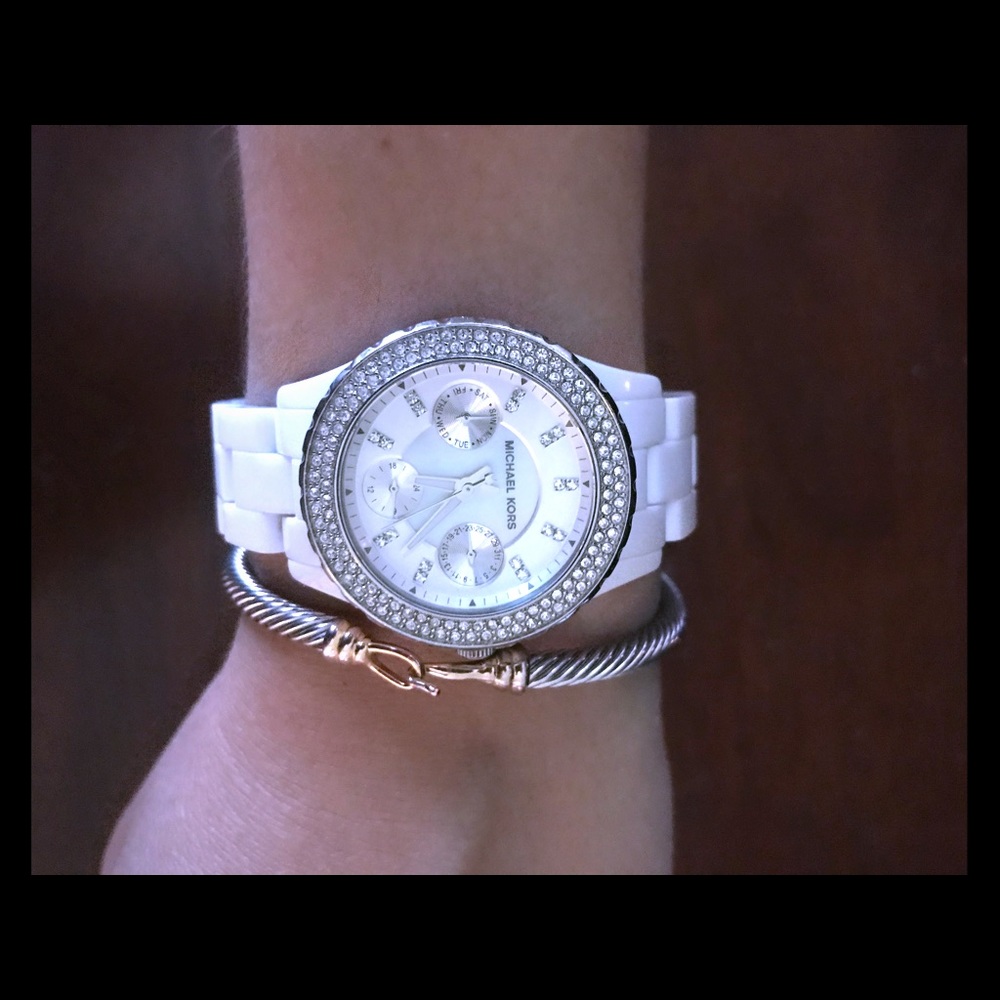 White Michael Kors watch